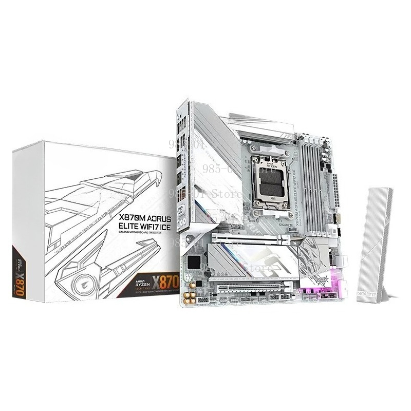 X870E Atx Motherboard - Placa base ATX X870M blanca, compatible