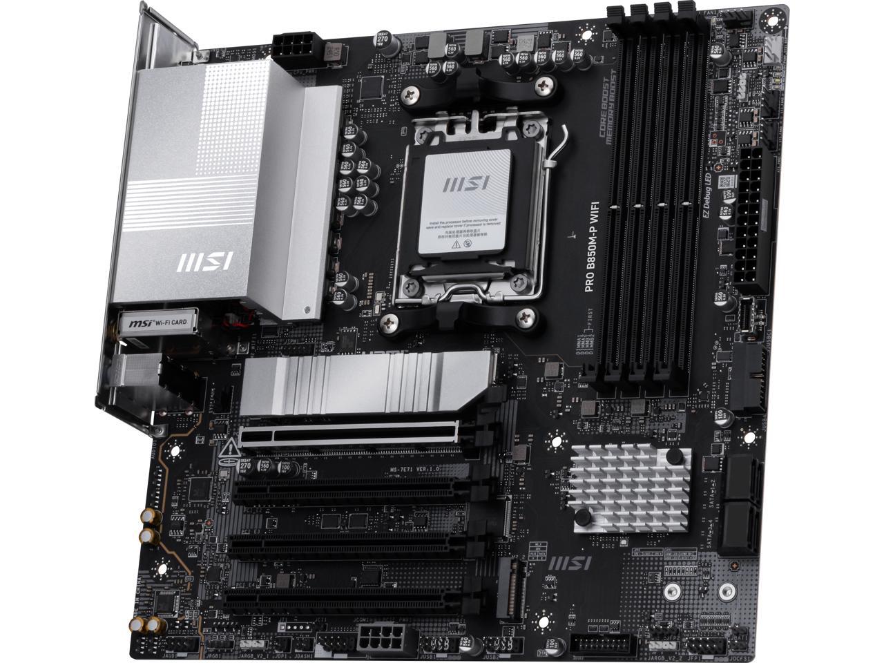 Placa base MSI PRO B850M-P WIF - Am5 Micro Atx Pcie 5.0 Motherboard reseña y precio
